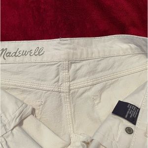 Madewell shorts, white, size 28